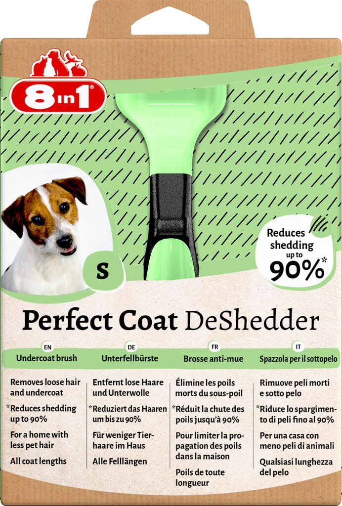 8in1 Perfect Coat Deshedder S furminatorius mažų veislių šunims