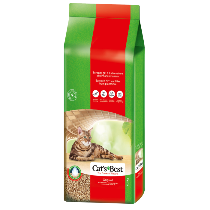 Cat's Best sušokantis natūralus pjuveninis kačių kraikas Original