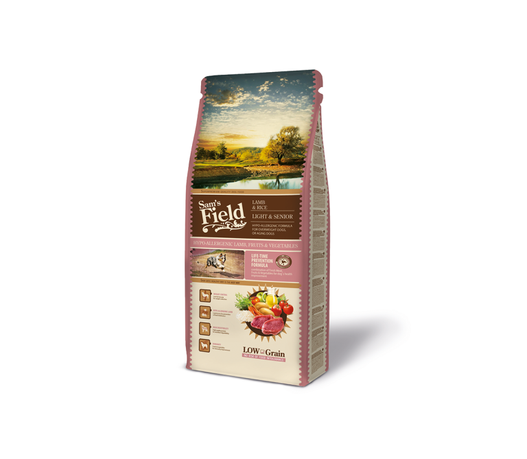 Sam´s Field Lamb&Rice LIGHT&SENIOR 13kg - MB “Rigrisa”