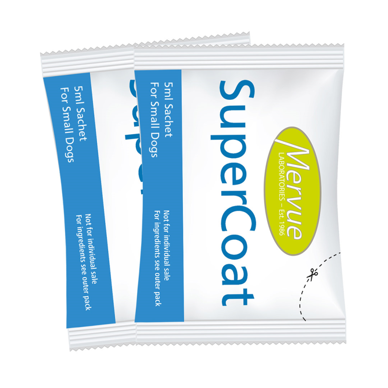 Mervue SuperCoat papildai vidutinio dydžio veislių šunims, 30x10 ml